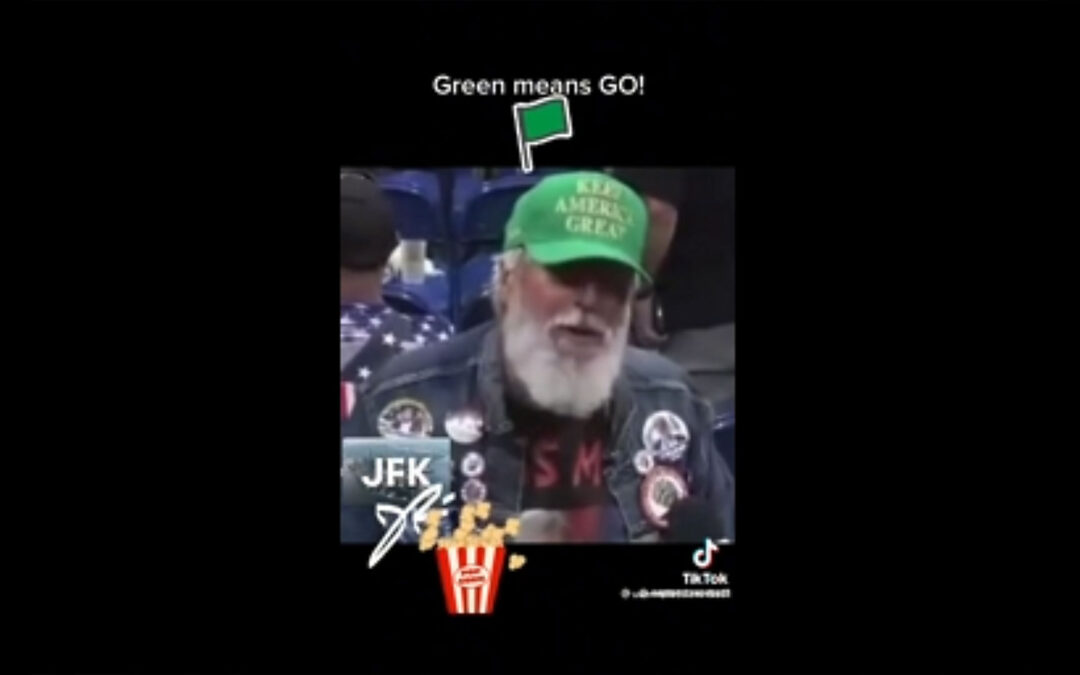 Is this JFK jr at a Trump rally?