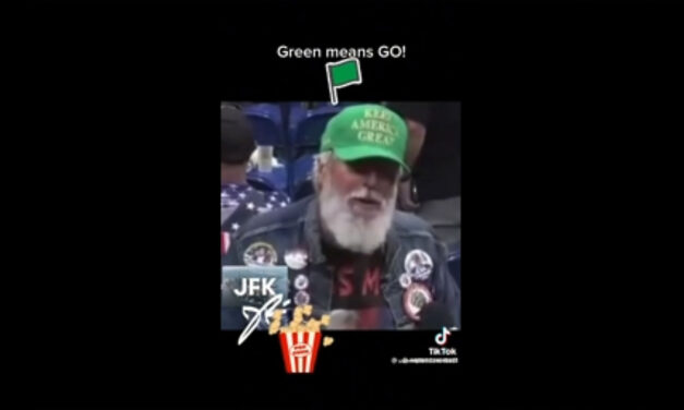 Is this JFK jr at a Trump rally?