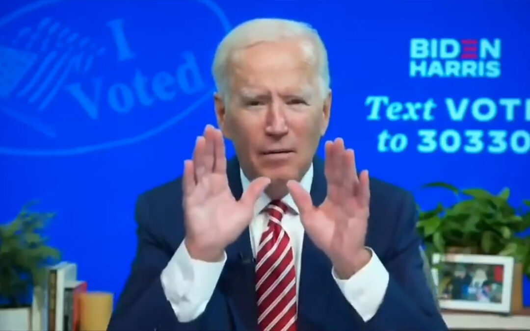 Joe Biden brags about having “the most extensive and inclusive VOTER FRAUD organization” in history.
