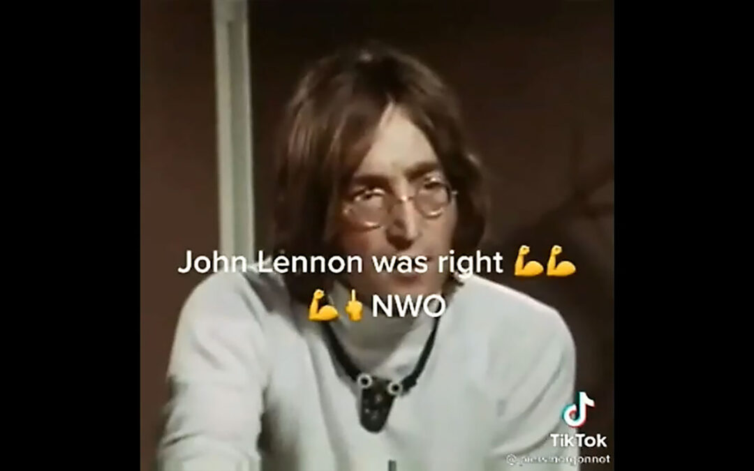 Lennon was correct about the New World Order being insane