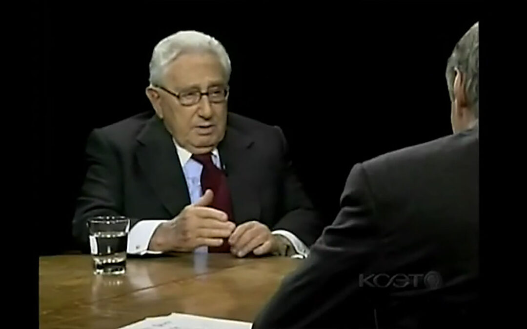 NWO: Henry Kissinger interviewed by Charlie Rose 11/16/09