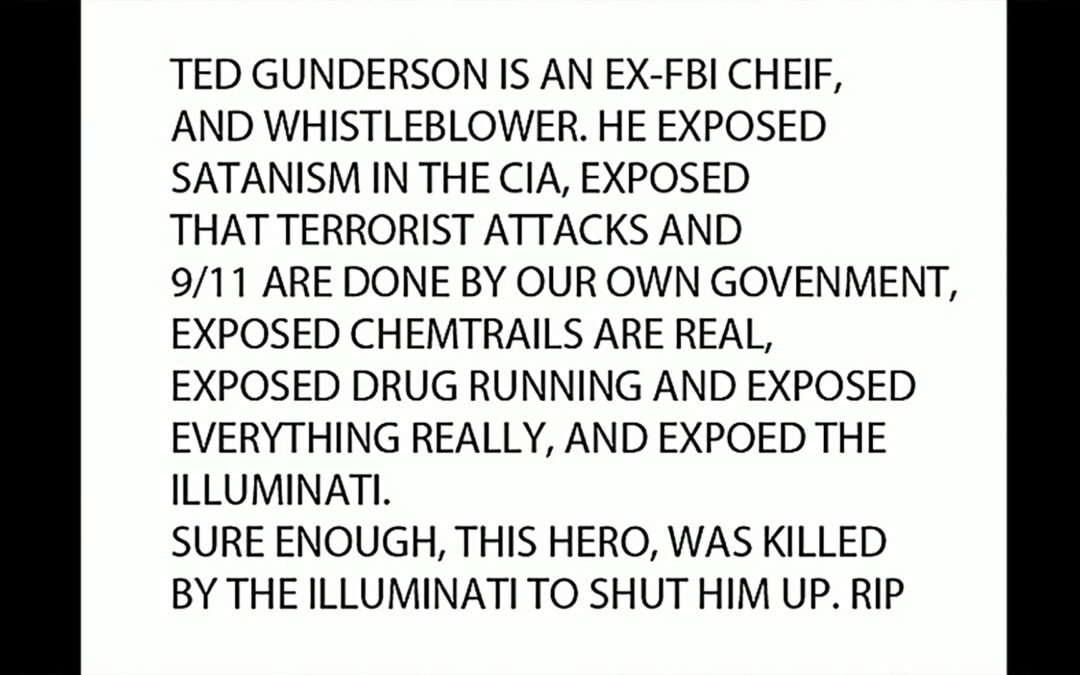 FBI hero Ted Gunderson interview and info re: his death